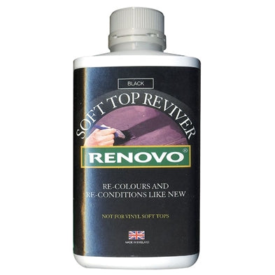 Renovo Mohair/Canvas kaleche farve & pleje sort ½L