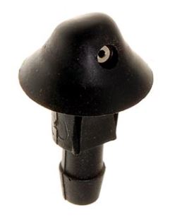 Sprinkler dyse i sort plast. D form sokkel