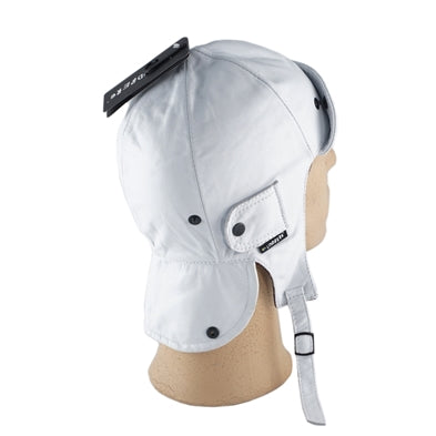 Veteran kørehjelm i hvid læder str. 57 (2)