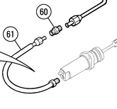 Adapter koblingsslange - rør v. slavecylinderTR4-6 (2)