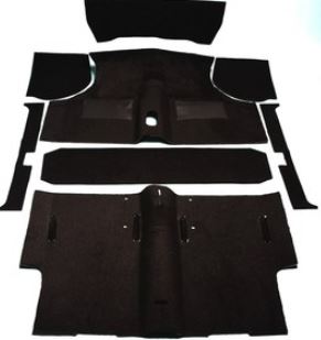 Tæppesæt Mini 73-00 sort Deluxe