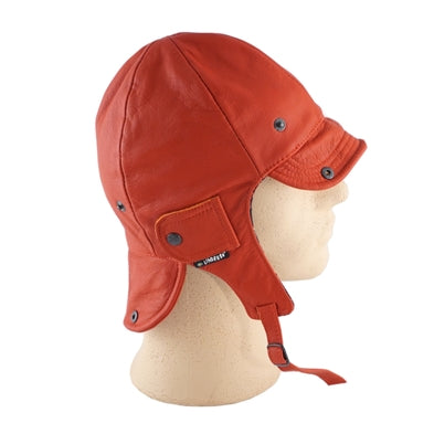 Veteran kørehjelm i rød læder str. 57 (2)
