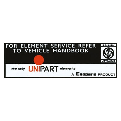 Unipart Coopers klistermærke