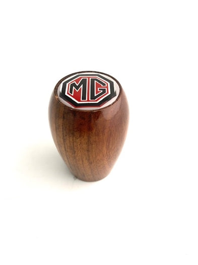 Gear knop i træ m. MG logo