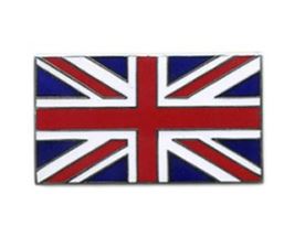 Union Jack emaljeemblem selv klæbende 29x51mm