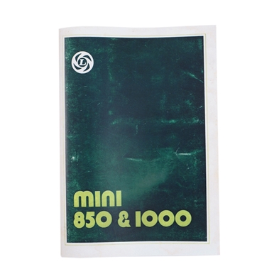 Mini 850/1000 instruktionsbog 1976->