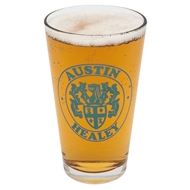 Ølglassæt m. Austin Healey logo i kasse med 4 glas