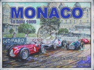 Monaco 13 May 1958 metal 30x40cm