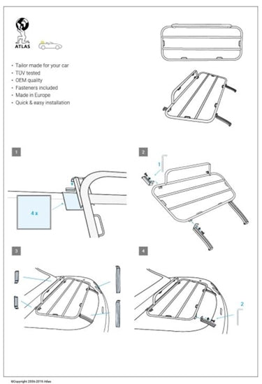 Bagagebærer i krom til AH BN1, 2, 4 & 6 (4)