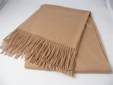 Cashmere sjal Camel (1)