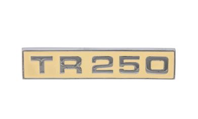 TR250 emblem til bagsmæk
