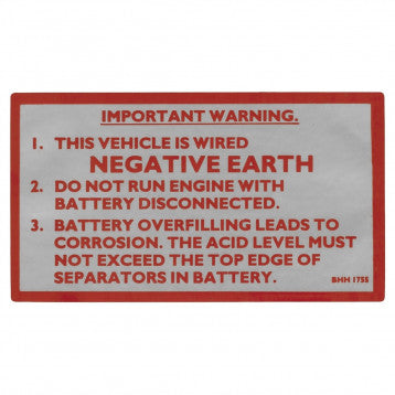 LABEL NEG EARTH     