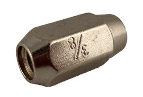 Krom hjulmøtrik 3/8 m 60 graders hældning