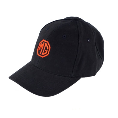 Sort baseball cap m rødt MG logo