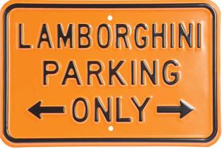 Lamboghini Parking Only