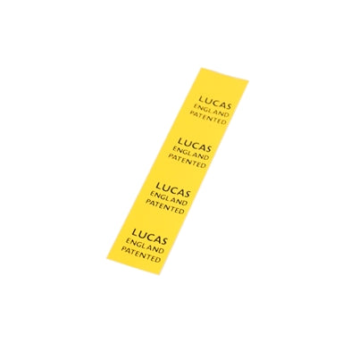 Lucas England Patented Klistermærke