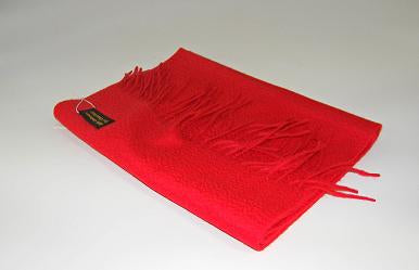 Cashmere halstørklæde rød