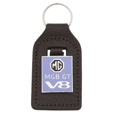 Nøglering MGB GT V8 i sort læder