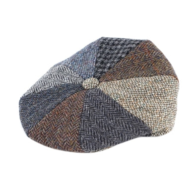 Lewis Patchwork Cap Harris Tweed