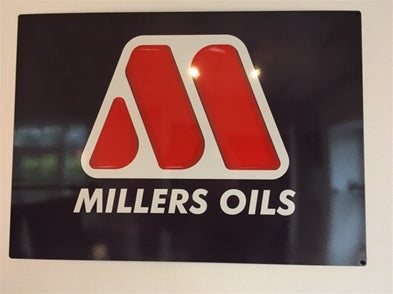 Millers Oils Logo skilt