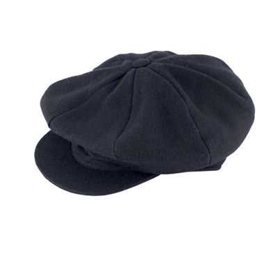 Vintage Eight-piece Cap Black Tweed XL