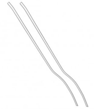 Listesæt i rustfri til A stolper foran (1)