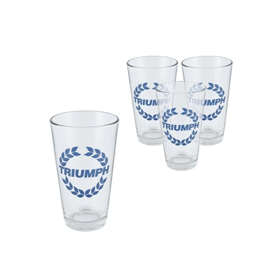 Øl glas one pint med Triumph logo