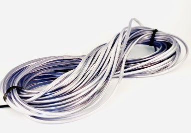 Rulle med 30 meter låseliste i krom for & bagrude 