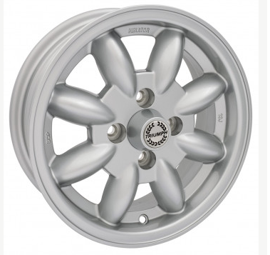 MiniLite fælge Spitfire 13 x 5" sølvfarvede (1)