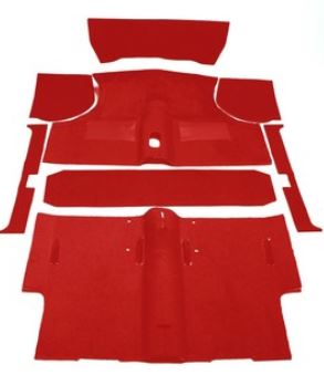 Tæppesæt Mini 73-00 Rød Deluxe