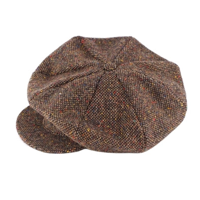 Lady Vintage Cap i brun tweed