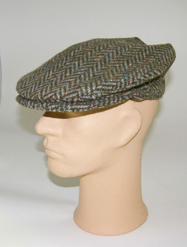 Vintage Cap Green Herringbone Tweed XL (2)