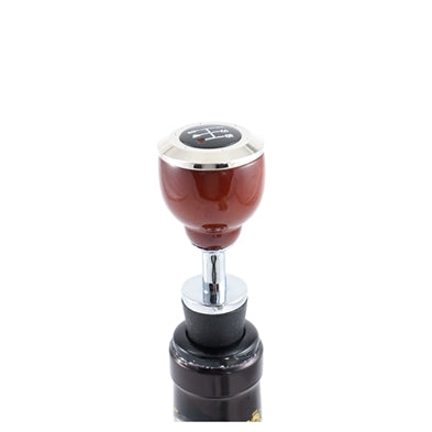 Gearknop vinflaske stopper i rosentræ (1)