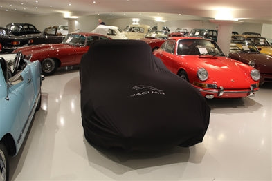 Støvdækken i sort stretch m Jaguar logo til MK 1&2 (3)