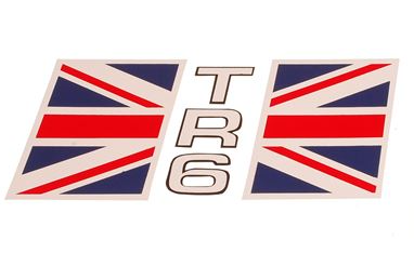 TR6 Union Jack mærke til venstre bagskærm