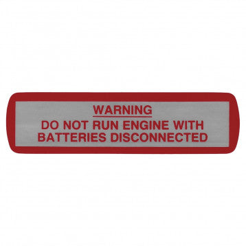 LABEL BATTERY WARNG 