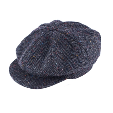 Lady Vintage Cap navyblå HB Tweed