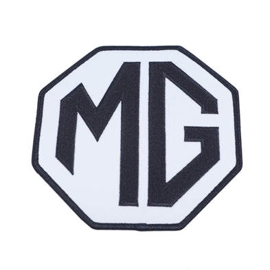 Stofmærke MG sort hvid 12,5cm bred