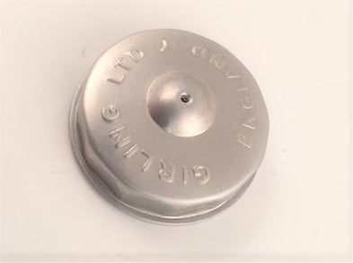 Låg i metal til hovedecylinder indvendig Ø ca. 4,7 (2)