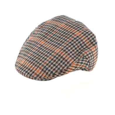 Sixpence cap orange/grøn/brun tern