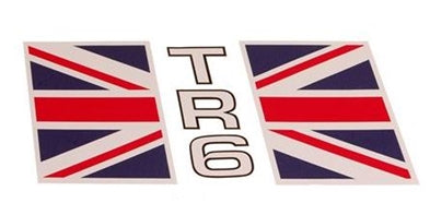 TR6 Union Jack mærke til højre bagskærm