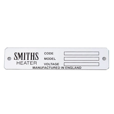 Skilt Smiths varmeapparat