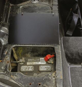 Batterilåg MGB quick-løft fra 1974 (gummikofanger) (2)