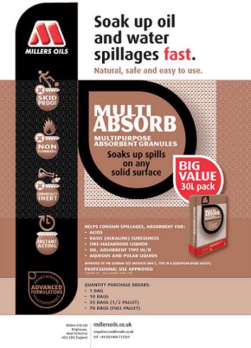 Olieopsugende granulat 30L / 15kg